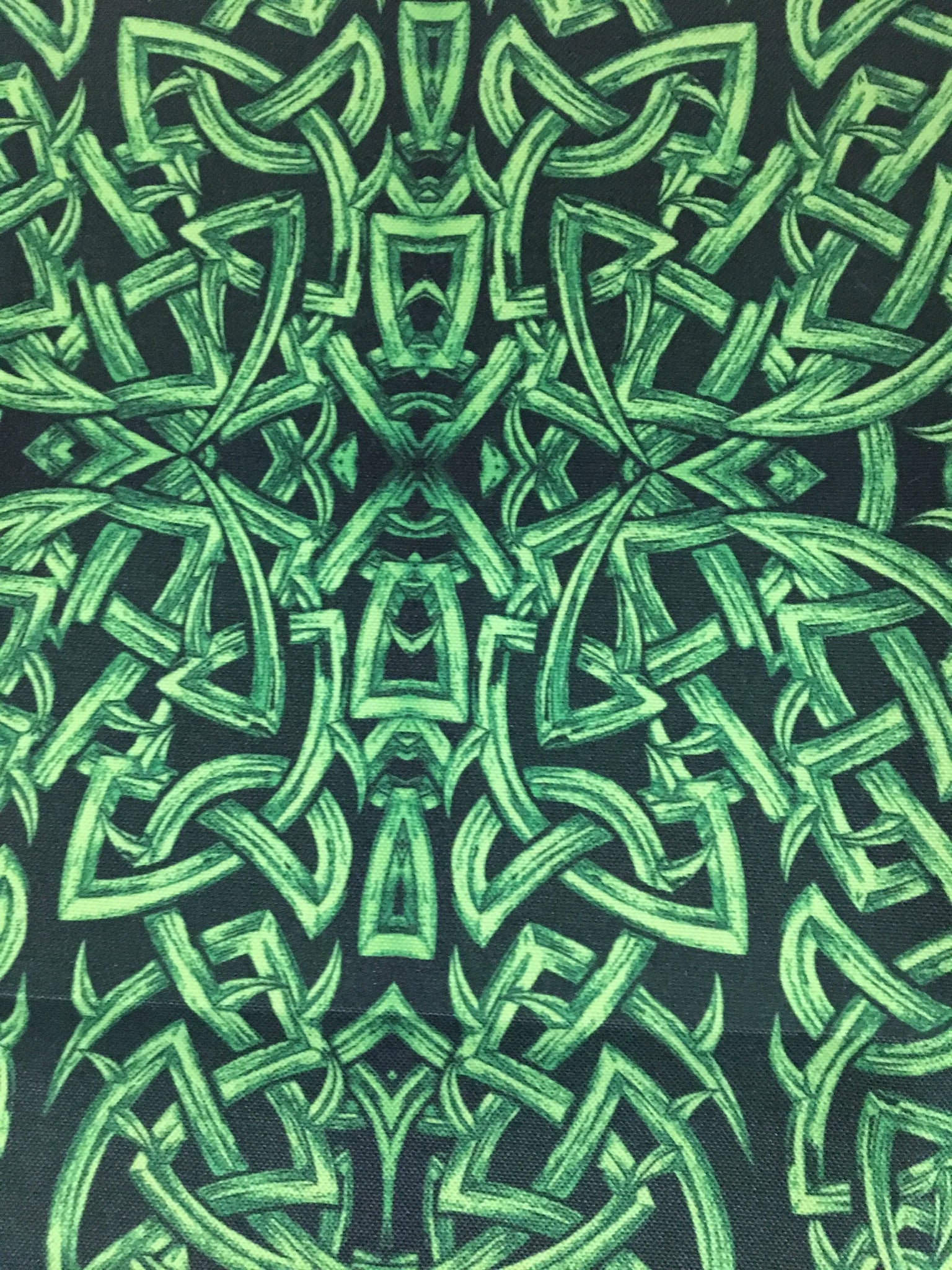 green patterns print custom dog harness