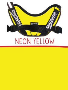 Toy Size Service Dog Vest in neon yellow