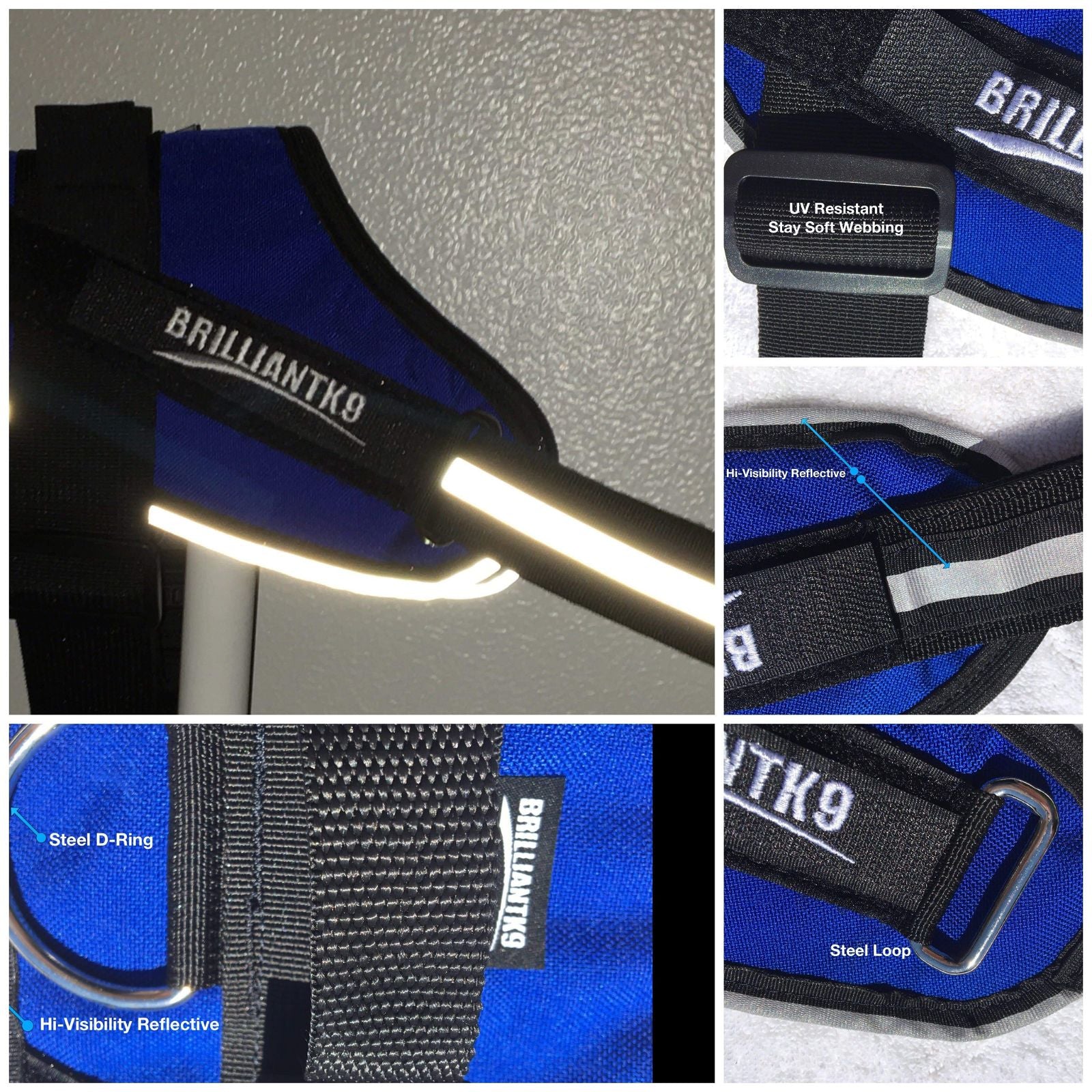 BrilliantK9 Ergonomic Dog Harness Garminn Detection - BrilliantK9 -      -                                                                             