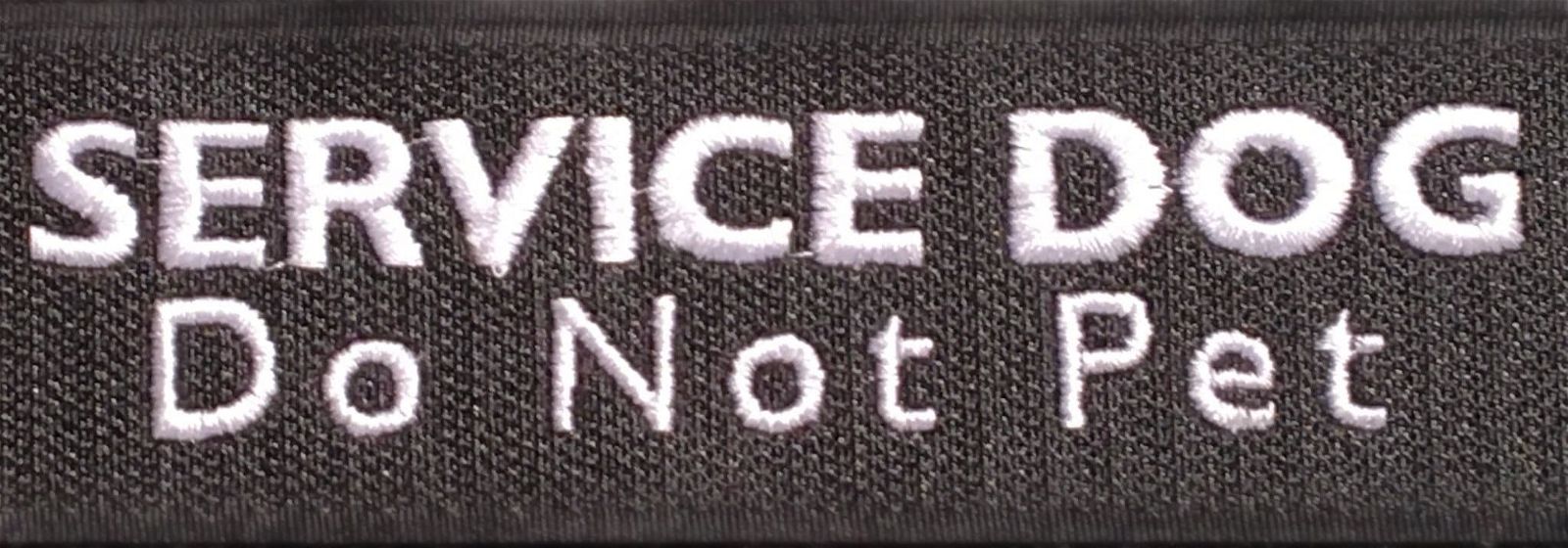 Embroidered SERVICE DOG Do Not Pet Patch - BrilliantK9 -      -                                                                             