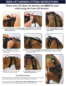 Dog Rear Lift Harness fitting instructions