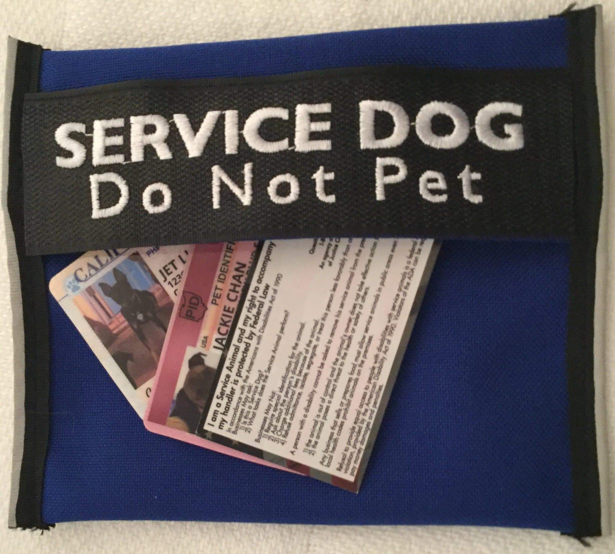 Snugg Medium Service Dog Vest saddle bag side view