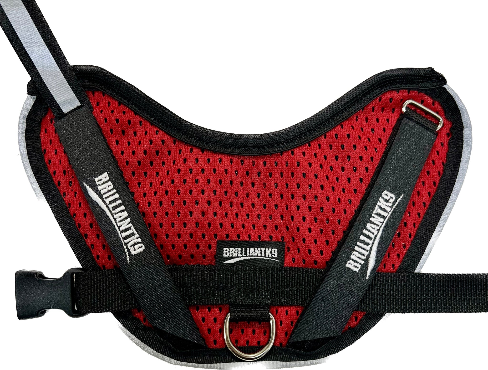 red Summer Mesh Small Dog Harness