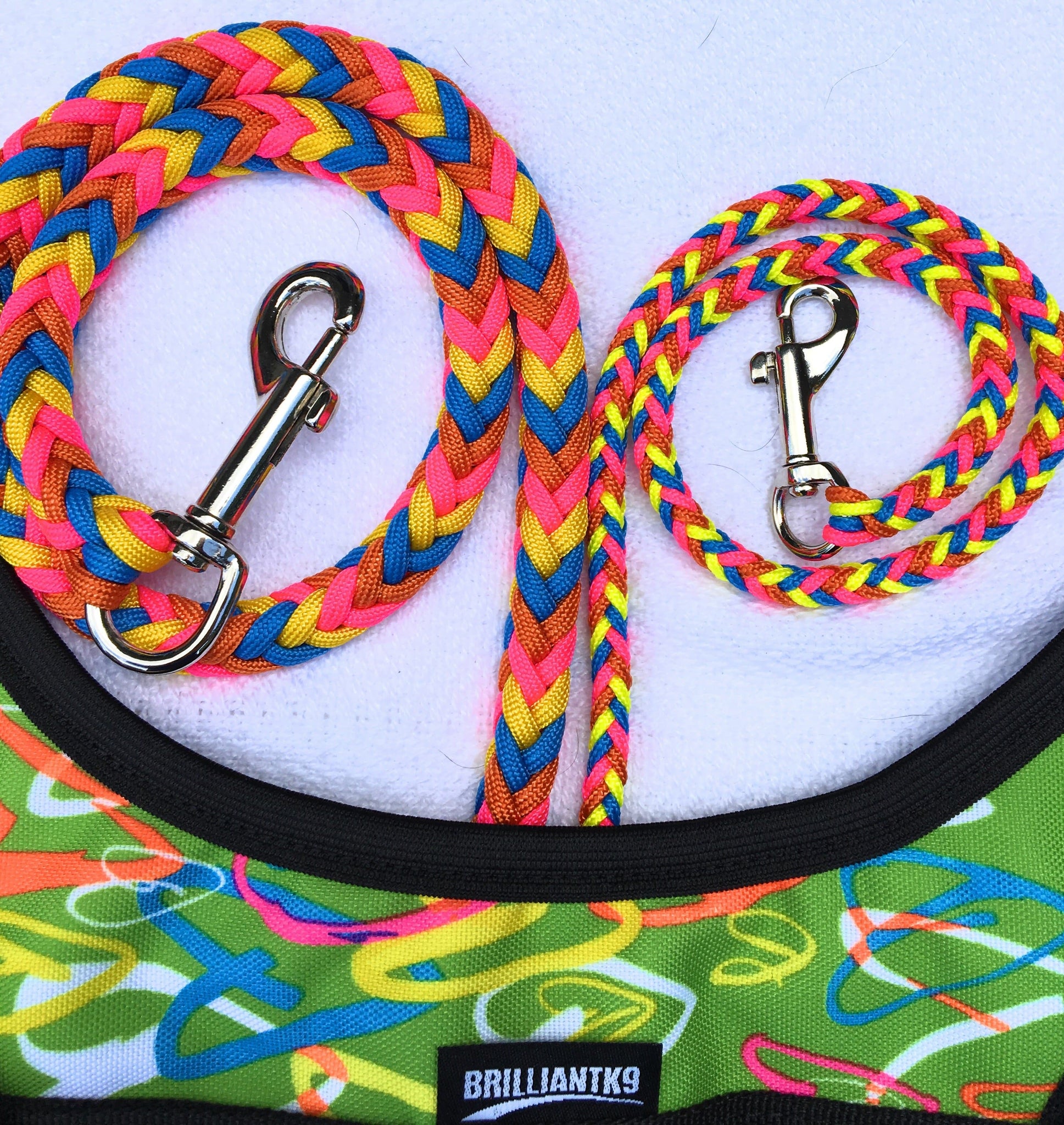crazy hearts paracord leashes