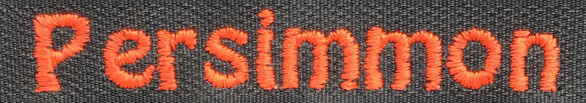 persimmon embroidery example