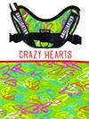 Extra-Large Service Dog Vest in Crazy Hearts