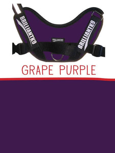 Toy Size Service Dog Vest in grape purple