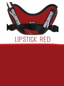 Extra-Large Service Dog Vest in lipstick red