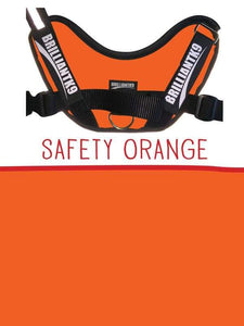 Finn Tiny Service Dog Vest in safety orange